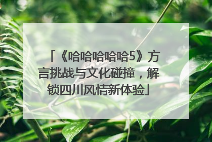 《哈哈哈哈哈5》方言挑战与文化碰撞，解锁四川风情新体验