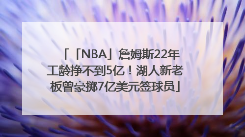 「NBA」詹姆斯22年工龄挣不到5亿！湖人新老板曾豪掷7亿美元签球员