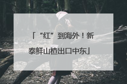 “红”到海外！新泰鲜山楂出口中东