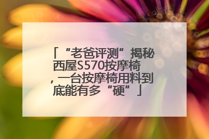 “老爸评测”揭秘西屋S570按摩椅，一台按摩椅用料到底能有多“硬”