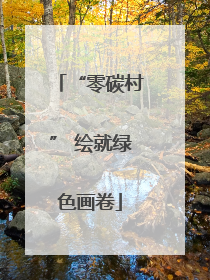 “零碳村” 绘就绿色画卷