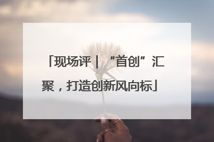 现场评｜“首创”汇聚，打造创新风向标