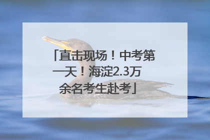 直击现场！中考第一天！海淀2.3万余名考生赴考