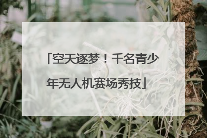 空天逐梦！千名青少年无人机赛场秀技