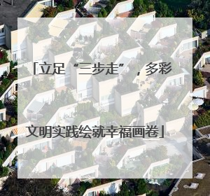 立足“三步走”，多彩文明实践绘就幸福画卷