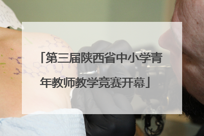 第三届陕西省中小学青年教师教学竞赛开幕