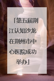 第五届荆江认知沙龙在荆州市中心医院成功举办