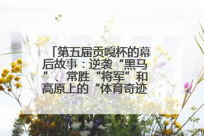第五届贡嘎杯的幕后故事：逆袭“黑马”、常胜“将军”和高原上的“体育奇迹”丨微纪录