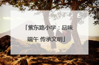 紫东路小学：品味端午 传承文明