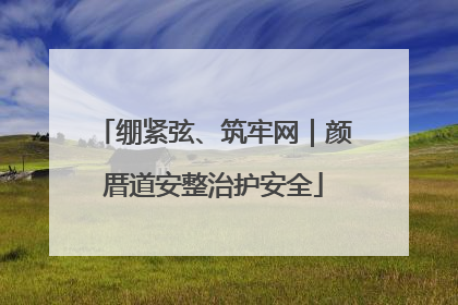 绷紧弦、筑牢网｜颜厝道安整治护安全