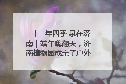 一年四季 泉在济南｜端午嗨翻天，济南植物园成亲子户外热门打卡地