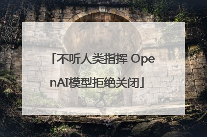 不听人类指挥 OpenAI模型拒绝关闭