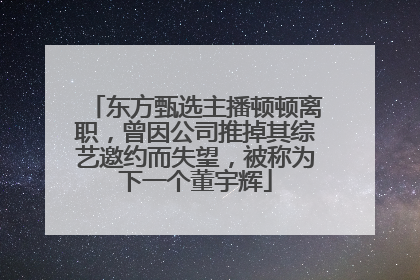 东方甄选主播顿顿离职，曾因公司推掉其综艺邀约而失望，被称为下一个董宇辉