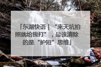 东湖快语｜“来天坑拍照就给我打”，最该清除的是“护短”思维