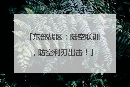 东部战区：陆空联训，防空利刃出击！