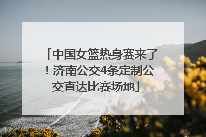 中国女篮热身赛来了！济南公交4条定制公交直达比赛场地