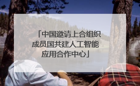 中国邀请上合组织成员国共建人工智能应用合作中心