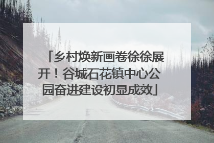 乡村焕新画卷徐徐展开！谷城石花镇中心公园奋进建设初显成效