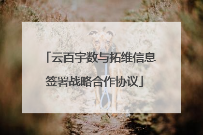 云百宇数与拓维信息签署战略合作协议