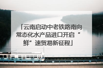 云南启动中老铁路南向常态化水产品进口开启“鲜”速贸易新征程
