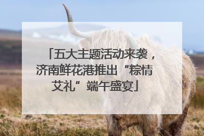 五大主题活动来袭，济南鲜花港推出“粽情艾礼”端午盛宴