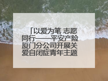以爱为笔 志愿同行——平安产险厦门分公司开展关爱自闭症青年主题党日活动
