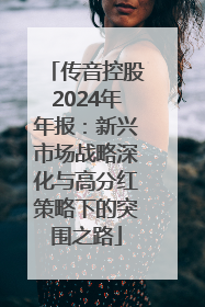 传音控股2024年年报：新兴市场战略深化与高分红策略下的突围之路