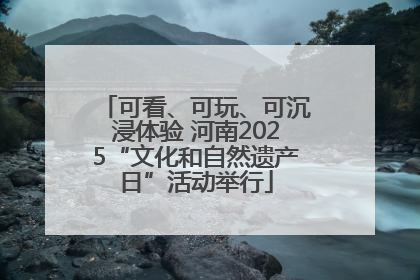 可看、可玩、可沉浸体验 河南2025“文化和自然遗产日”活动举行