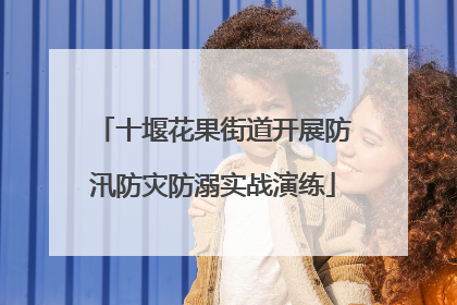 十堰花果街道开展防汛防灾防溺实战演练