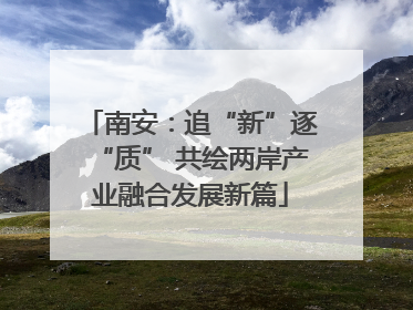 南安：追“新”逐“质” 共绘两岸产业融合发展新篇