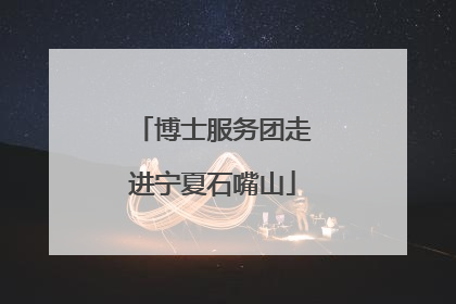 博士服务团走进宁夏石嘴山