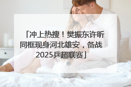 冲上热搜！樊振东许昕同框现身河北雄安，备战2025乒超联赛