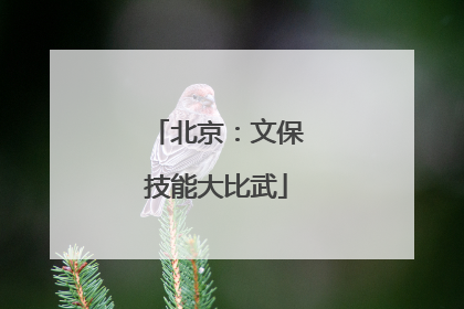 北京：文保技能大比武