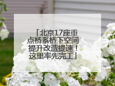 北京17座重点桥系桥下空间提升改造提速！这里率先完工