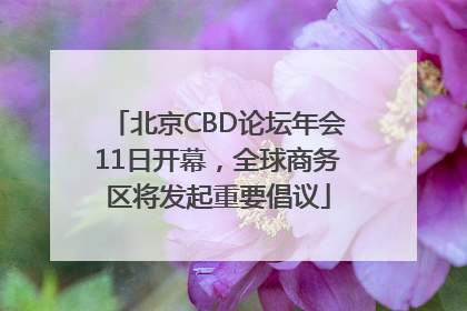 北京CBD论坛年会11日开幕，全球商务区将发起重要倡议