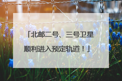 北邮二号、三号卫星顺利进入预定轨道！