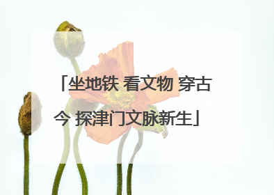 坐地铁 看文物 穿古今 探津门文脉新生