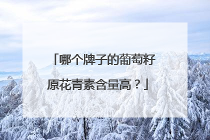 哪个牌子的葡萄籽原花青素含量高？