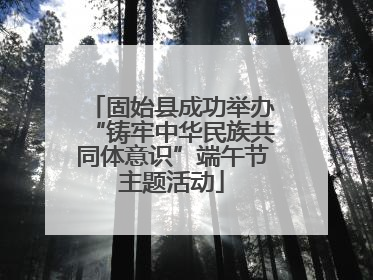 固始县成功举办“铸牢中华民族共同体意识”端午节主题活动