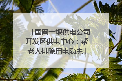 国网十堰供电公司开发区供电中心：帮老人排除用电隐患