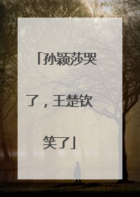 孙颖莎哭了，王楚钦笑了