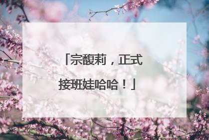宗馥莉，正式接班娃哈哈！