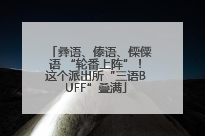 彝语、傣语、傈僳语 “轮番上阵”！这个派出所“三语BUFF”叠满