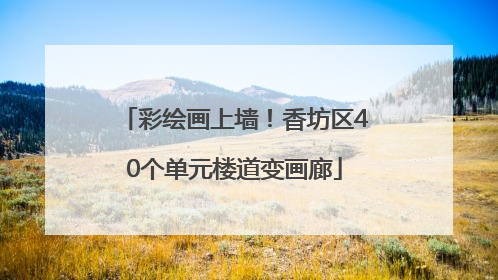 彩绘画上墙！香坊区40个单元楼道变画廊