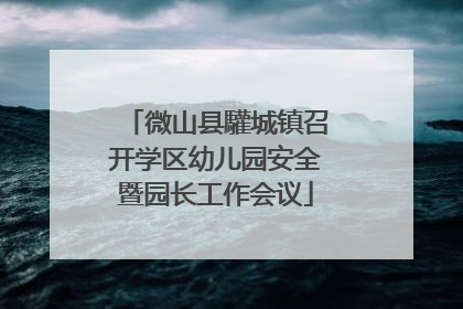 微山县驩城镇召开学区幼儿园安全暨园长工作会议
