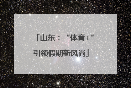 山东：“体育+”引领假期新风尚