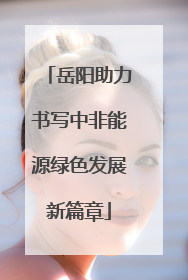 岳阳助力书写中非能源绿色发展新篇章