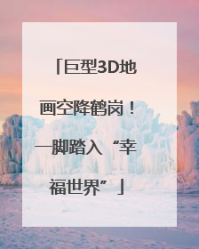 巨型3D地画空降鹤岗！一脚踏入“幸福世界”