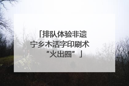 排队体验非遗 宁乡木活字印刷术“火出圈”