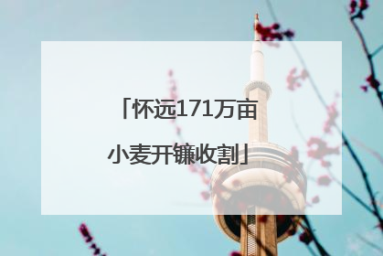 怀远171万亩小麦开镰收割